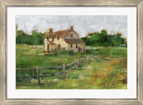 Framed Countryside Home II Print