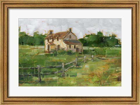 Framed Countryside Home II Print
