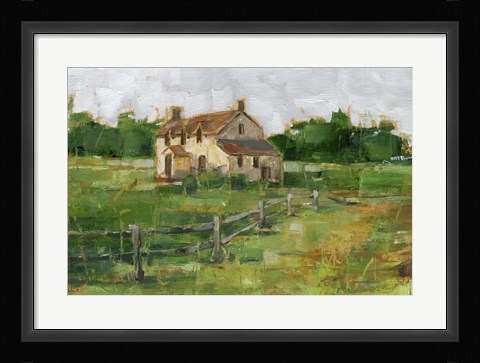 Framed Countryside Home II Print