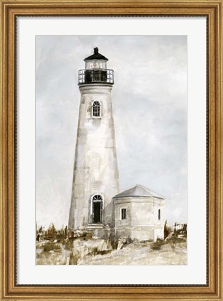 Framed Rustic Lighthouse I Print