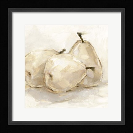 Framed White Pear Study II Print