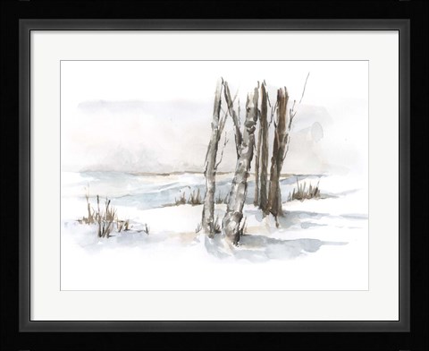 Framed First Snowfall I Print