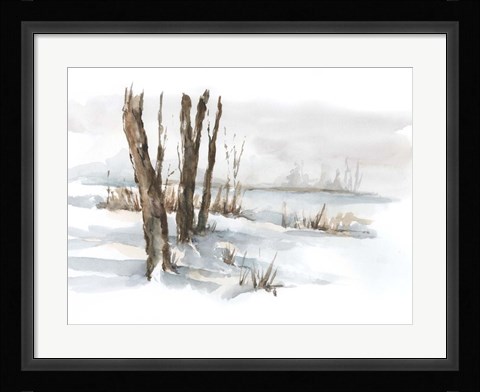 Framed First Snowfall II Print