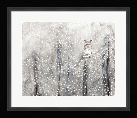 Framed Snowy Habitat I Print
