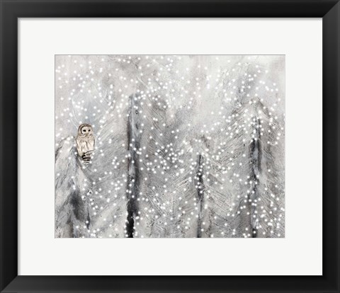 Framed Snowy Habitat II Print