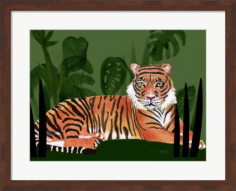 Framed Tiger Tiger I Print
