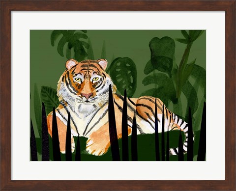 Framed Tiger Tiger II Print