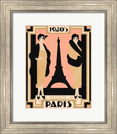 Framed 1920&#39;s Paris II Print