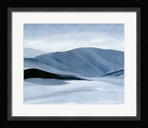 Framed Indigo Range I Print