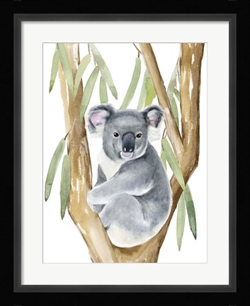 Framed Woodland Koala I Print