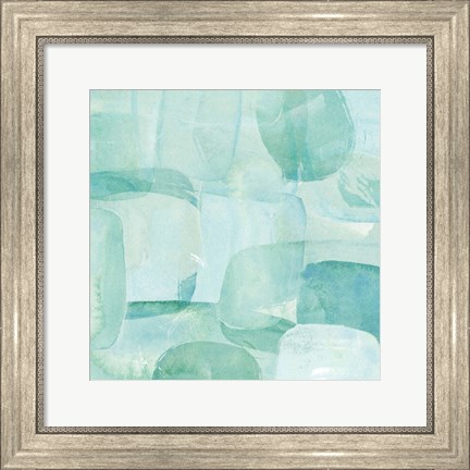 Framed Sea Glass Reflection II Print