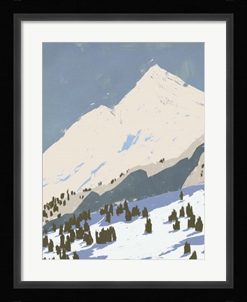 Framed Bunny Slopes I Print
