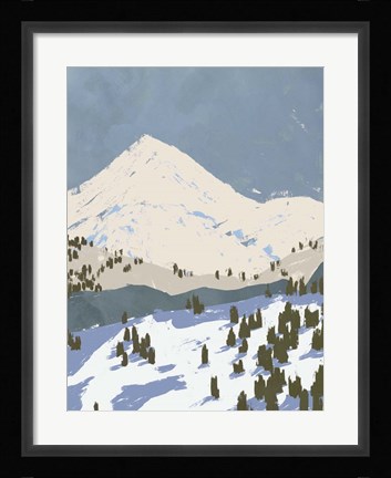 Framed Bunny Slopes II Print