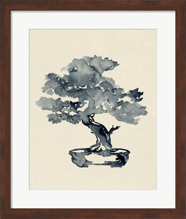 Framed Indigo Bonsai III Print