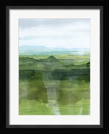 Framed Jewel Tone Terrain I Print