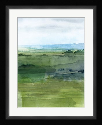 Framed Jewel Tone Terrain II Print