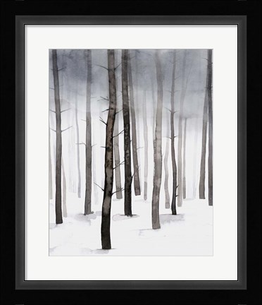 Framed Hazy Winter Walk II Print