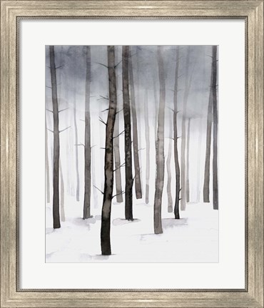 Framed Hazy Winter Walk II Print