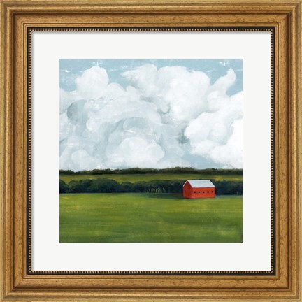 Framed Lone Barn II Print