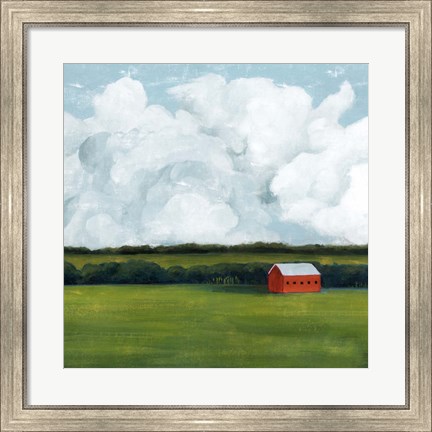 Framed Lone Barn II Print