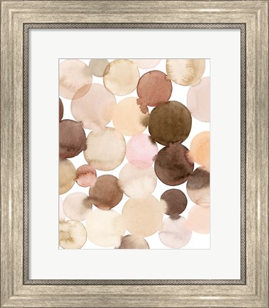 Framed Speckled Clay I Print