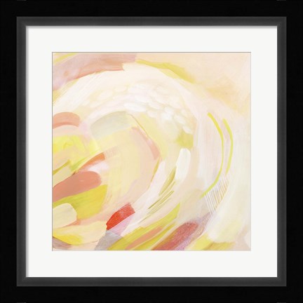 Framed Sunburst Blossom I Print