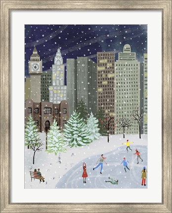Framed Christmas in the City I Print