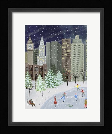Framed Christmas in the City I Print