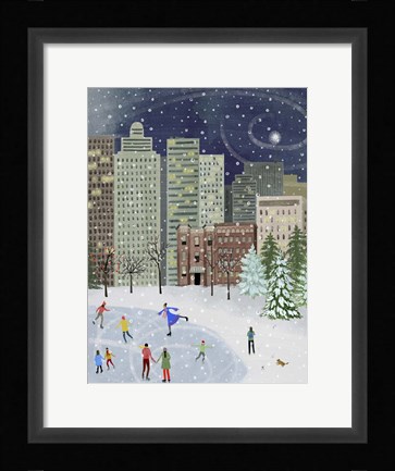 Framed Christmas in the City II Print