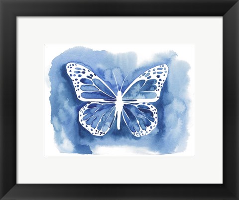 Framed Butterfly Inkling I Print