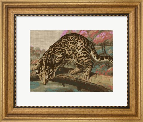 Framed Urban Jungle Cat I Print