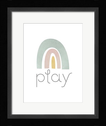 Framed Rainbow Play I Print
