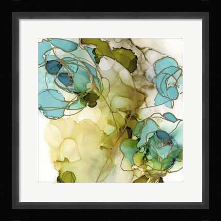 Framed Flower Facets III Print