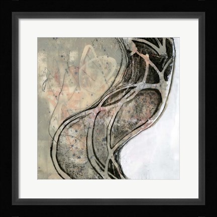 Framed Wave Flux I Print