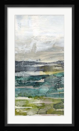 Framed Crackled Marshland II Print
