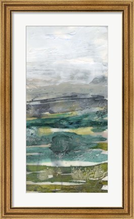 Framed Crackled Marshland III Print