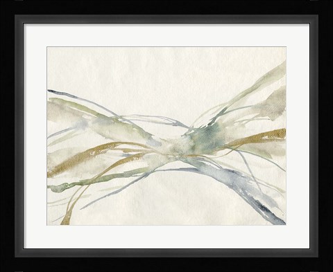 Framed Watercolor Waves II Print