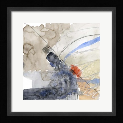 Framed Abstract Coordinates III Print