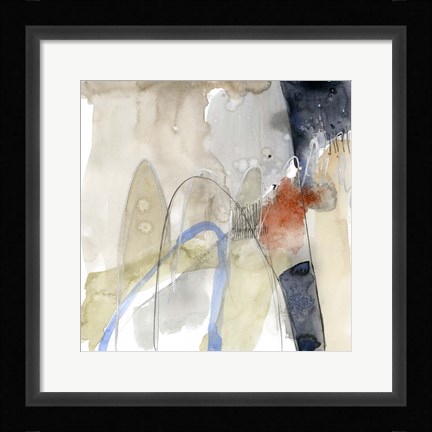 Framed Abstract Coordinates IV Print