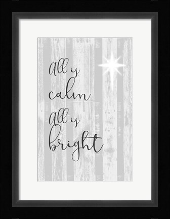 Framed Blessed Christmas II Print