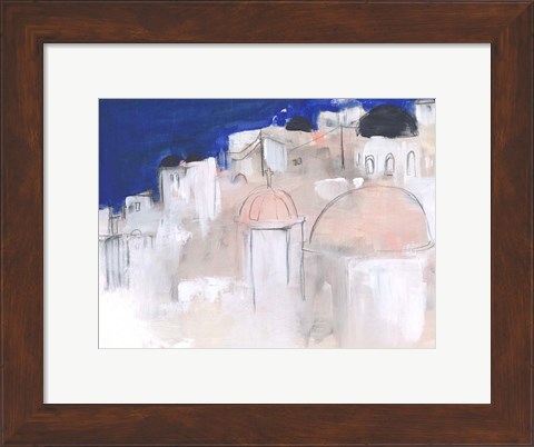 Framed Mediterranean Blue II Print