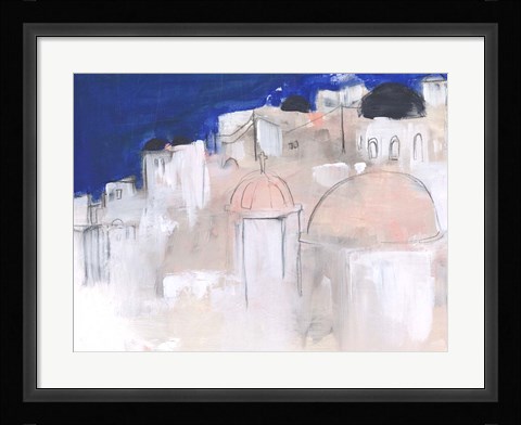 Framed Mediterranean Blue II Print