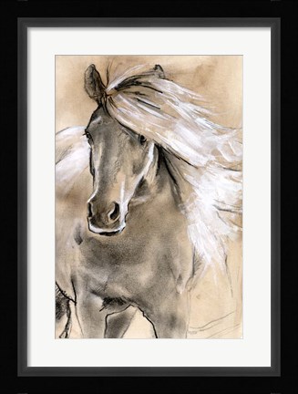 Framed Sketched Horse I Print