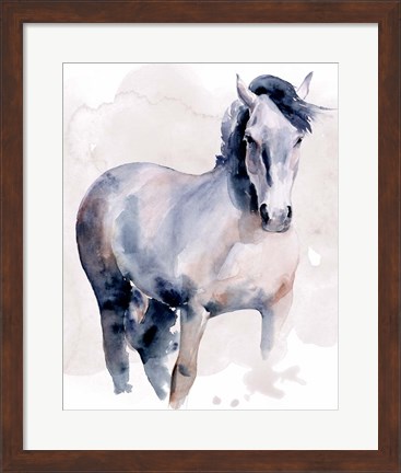 Framed Horse in Watercolor I Print