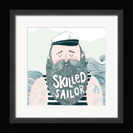 Framed Skilled Sailor I Print