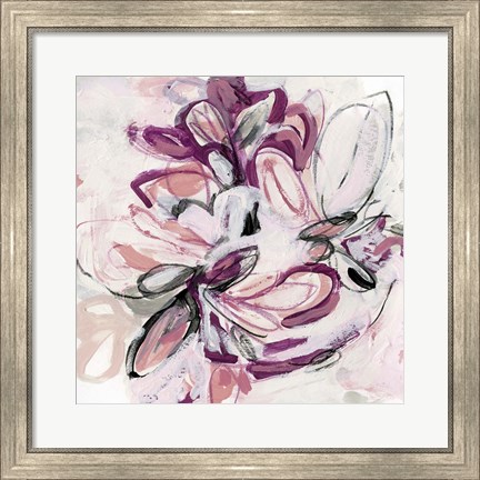 Framed Fuchsia Floral II Print