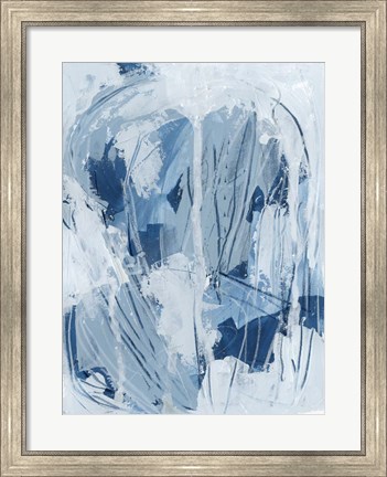 Framed Blue Falls II Print