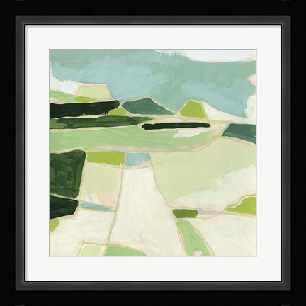 Framed Greenscape I Print