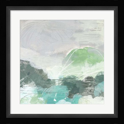 Framed Ocean Hillside II Print