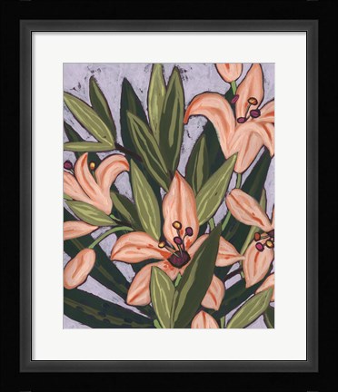 Framed Island Lily I Print
